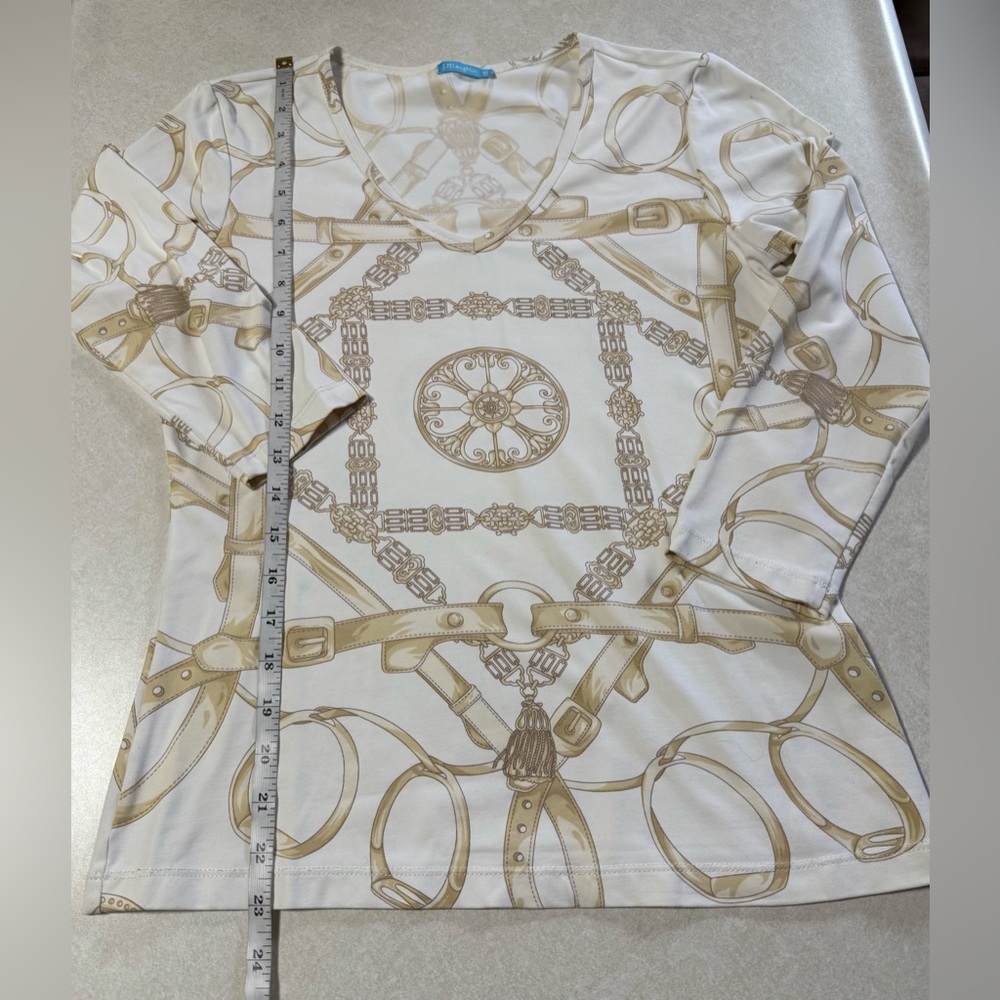 J. Mclaughlin Equestrian Baroque Patterned Knitte… - image 7